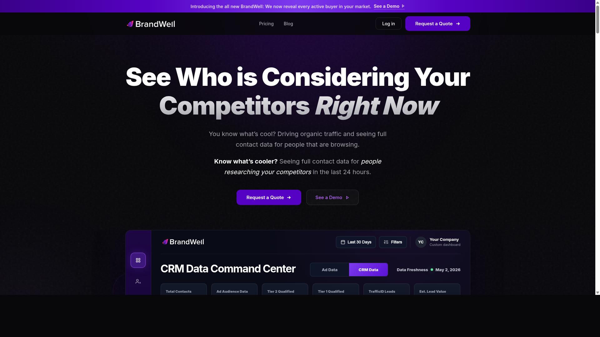 Content at Scale website