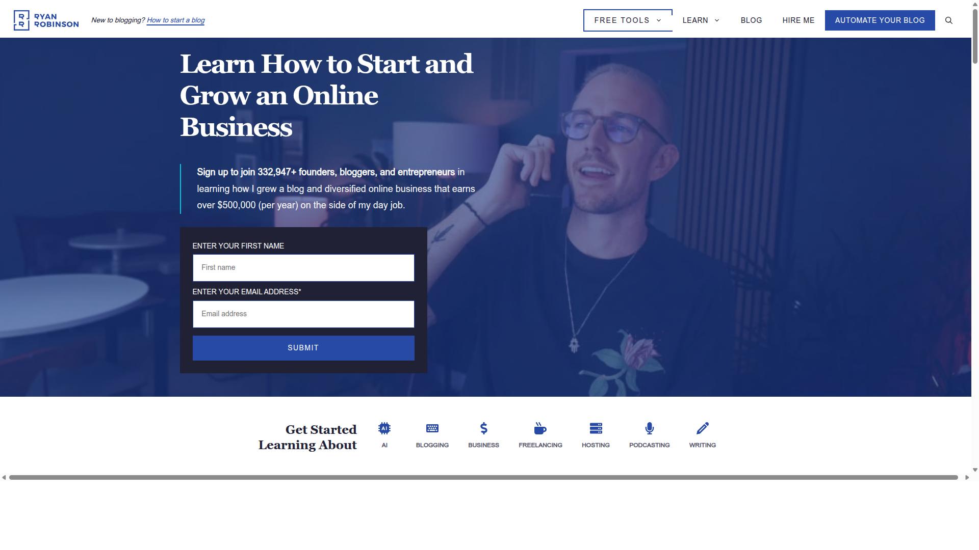 RightBlogger / RyRob AI Article Writer website